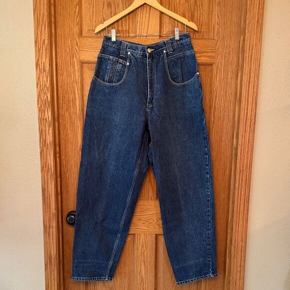 PACO JEANS CO Baggy Y2K Hip Hop Streetwear Globe Logo Embroidered Jeans - Picture 2 of 14